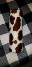 Load image into Gallery viewer, Cow Glitter Tumbler
